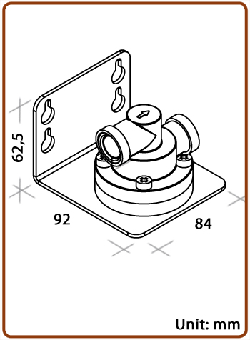 Testata per filtri 3/8" NPT