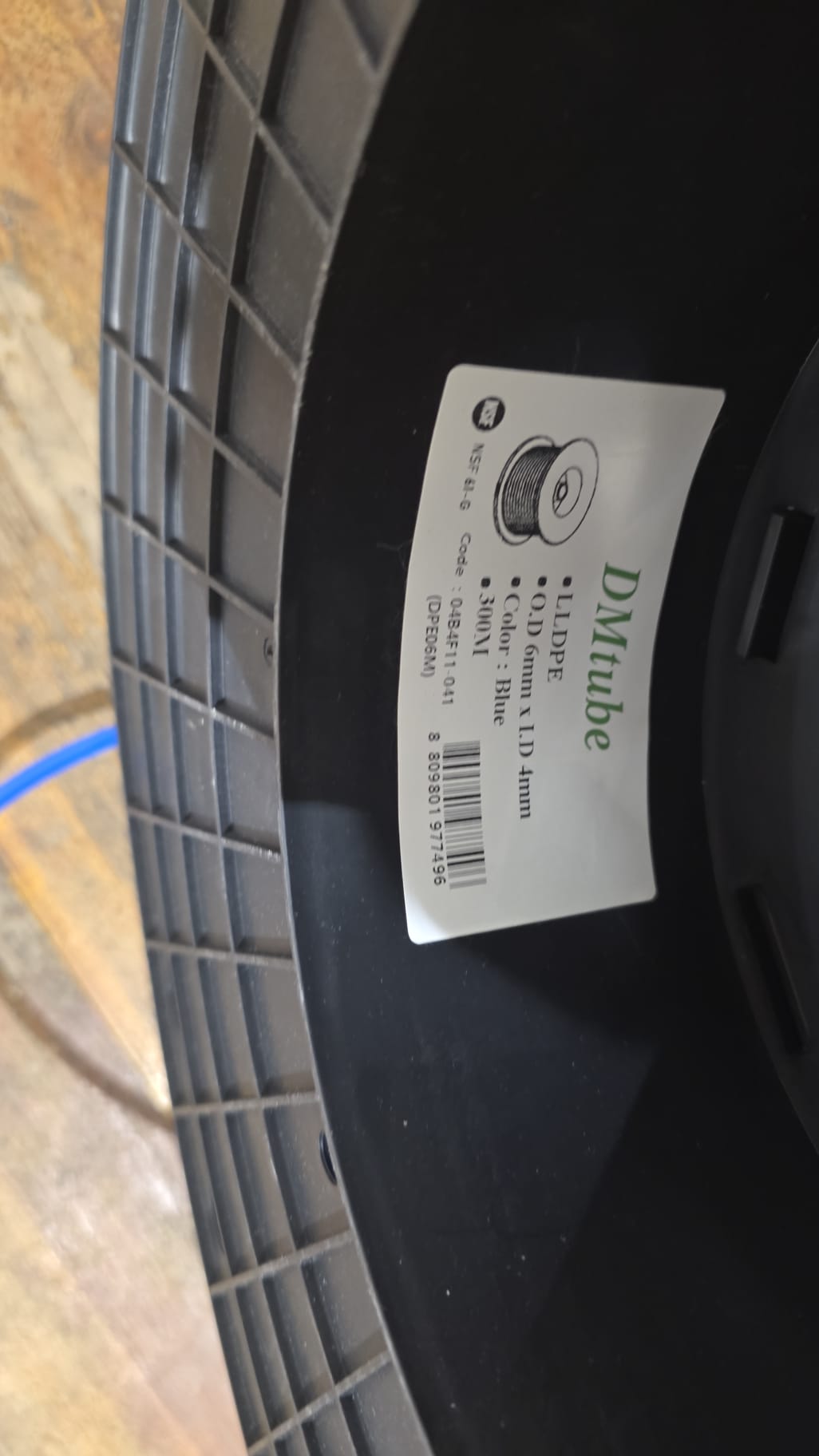 Tubo LLDPE 6mm - 4mm x 300m(984FT) Blu