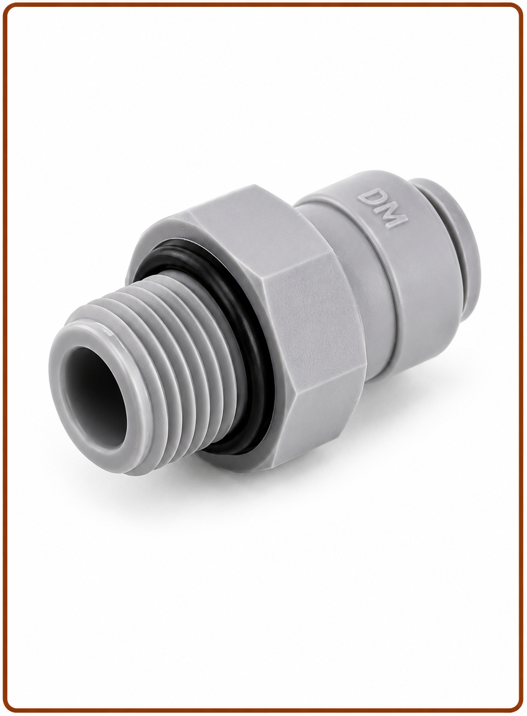 Terminale diritto tubo Ø - filettatura cilindrica BSP(P) 3/8" x 1/4