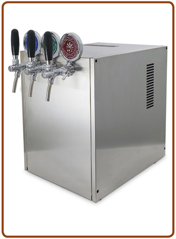 Polares refrigeratore sopra b. INOX 3 vie acqua 150lt./h. raff. banco ghiaccio senza elettrovalvola