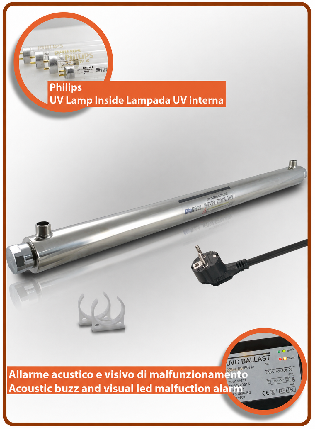 Lampada - Philips ricambio lampada UV 30W. attacco G13
