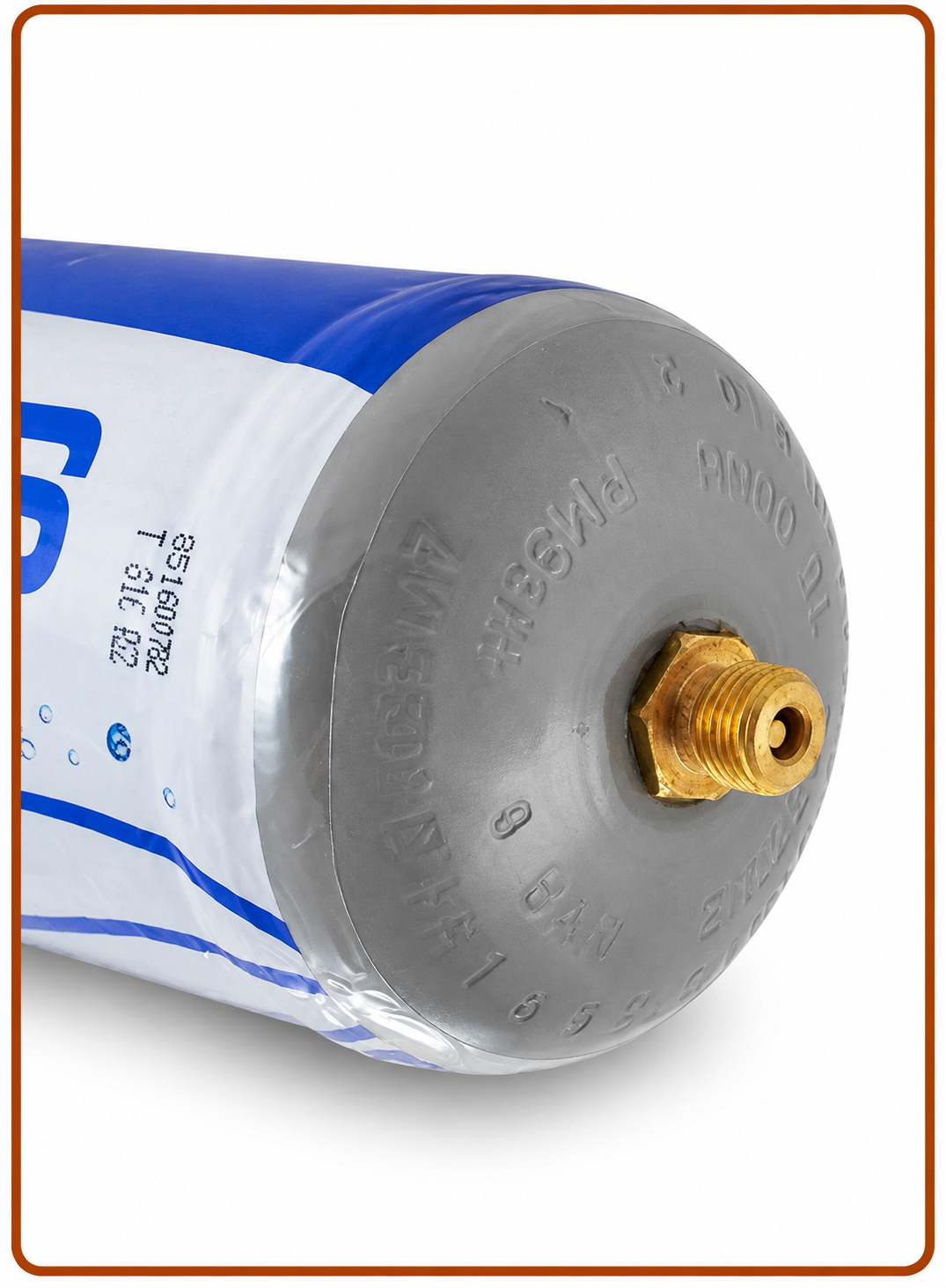 Bombola Co2 monouso E290 per refrigeratori acqua 600gr.