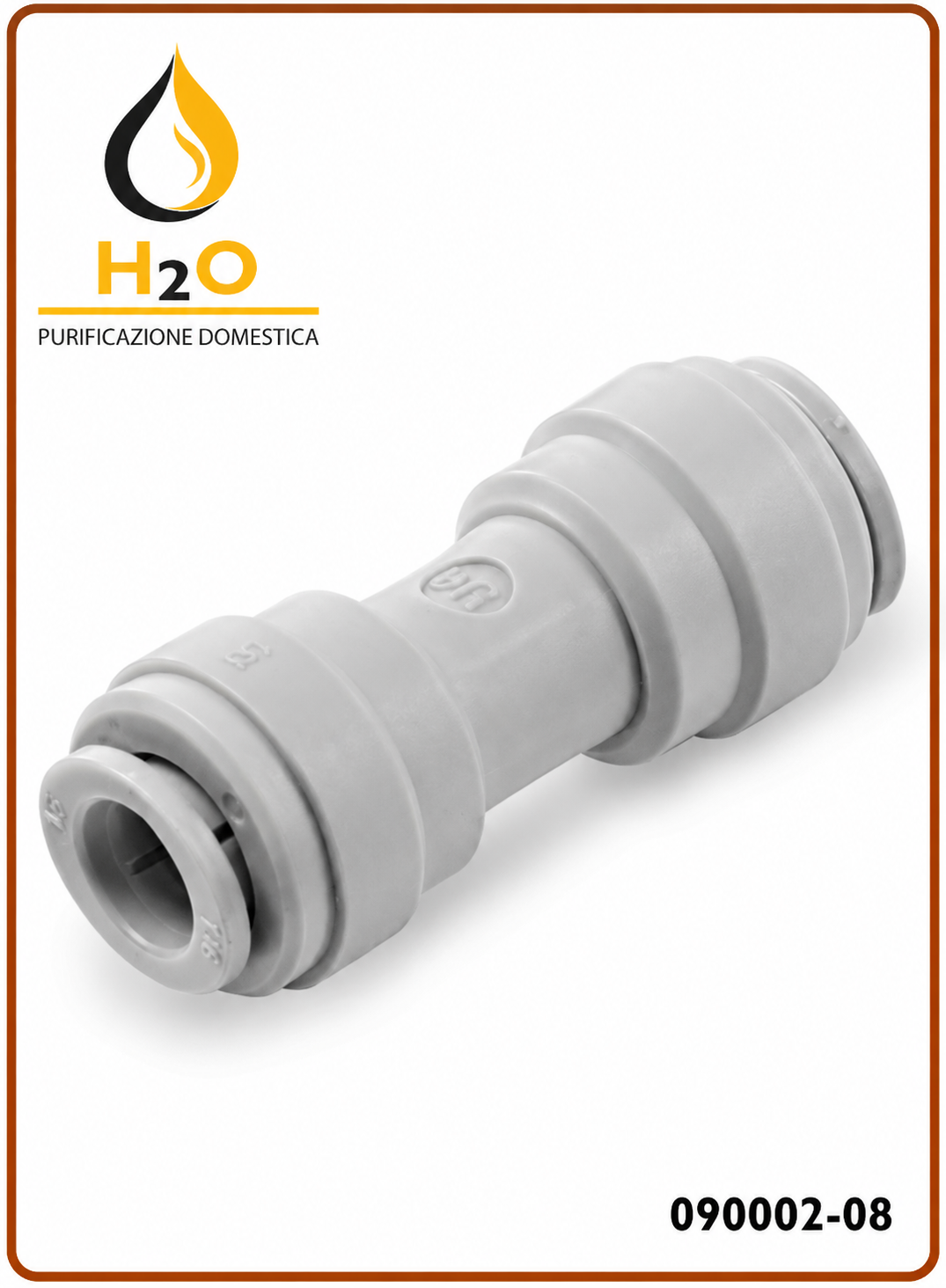 Intermedio diritto Ø tubo - Ø tubo 1/4" x 1/4"