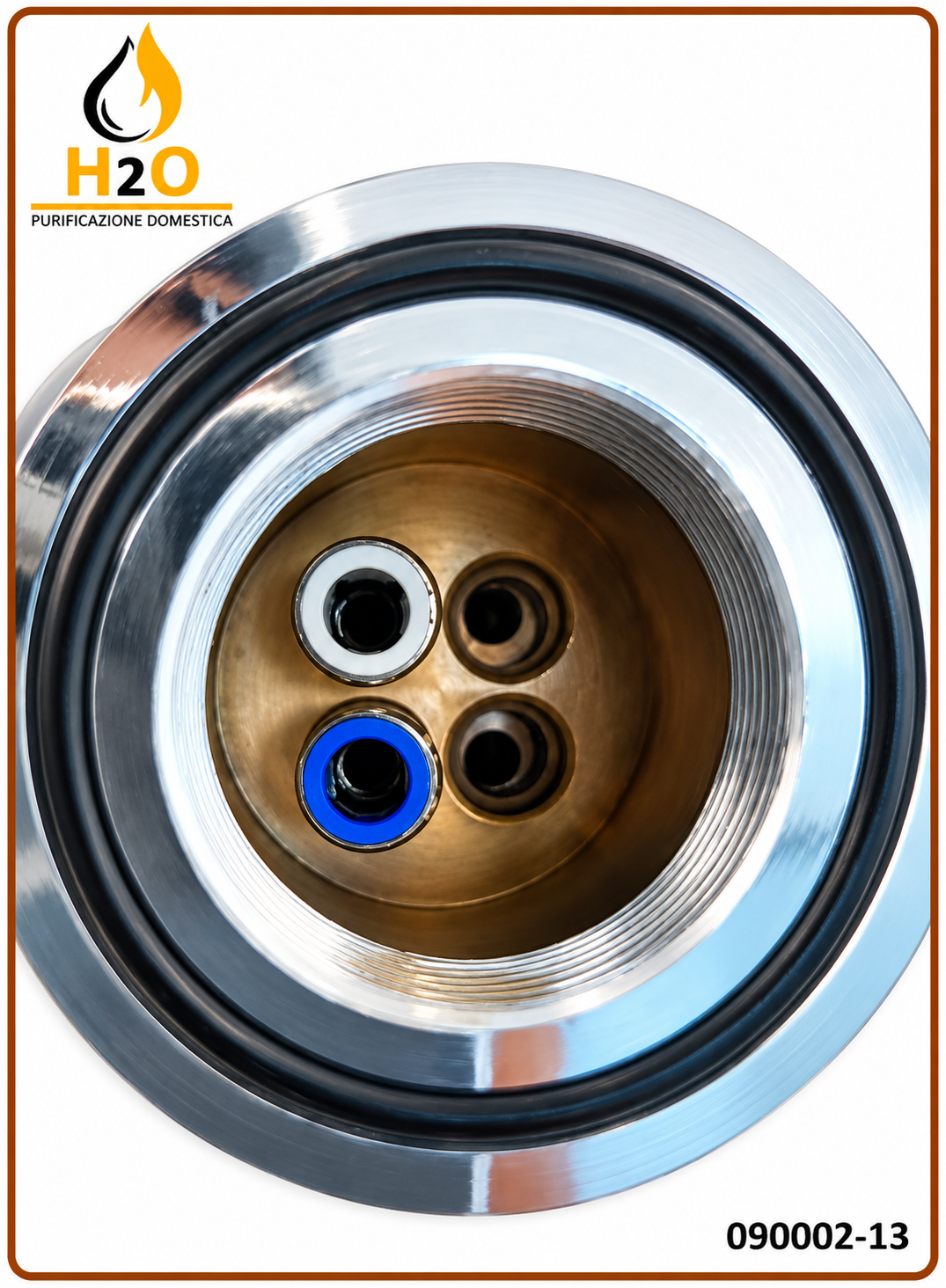 Rubinetto mix 4 vie 3/8" Nero opaco - 4007